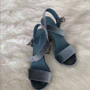 Dusty blue heels